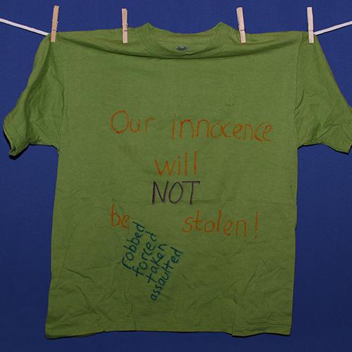 Our innocence will not be robbed, forced, taken, assaulted, stolen.