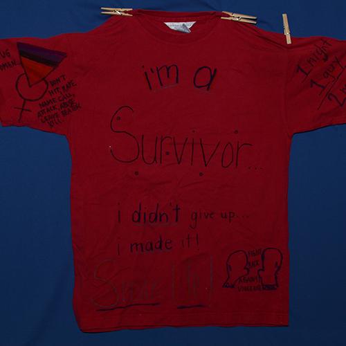 I’m a survivor… I didn’t give up… I made it! Speak up! Fight back against violence.